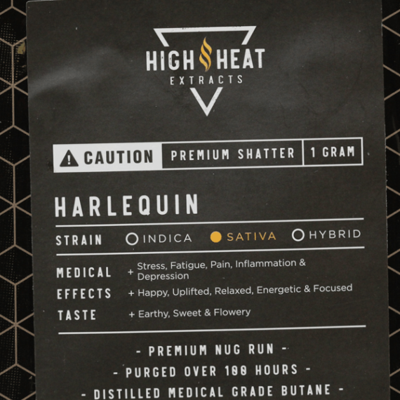 High Heat Extracts Premium Shatter (1 gram)