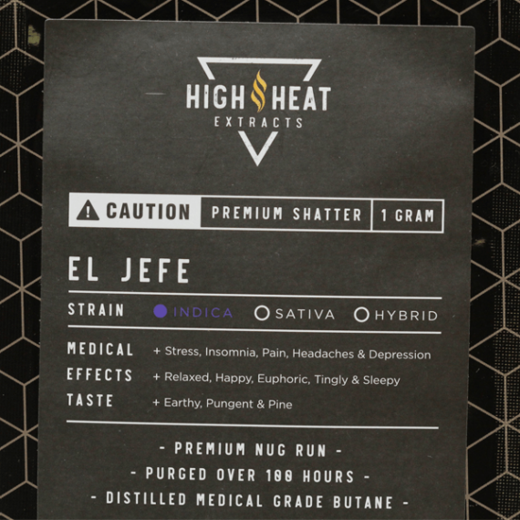 High Heat Extracts Premium Shatter (1 gram)