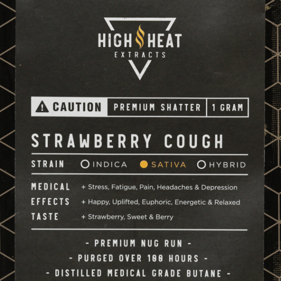 High Heat Extracts Premium Shatter (1 gram)