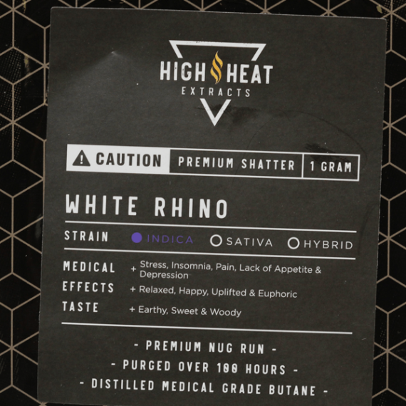 High Heat Extracts Premium Shatter (1 gram)